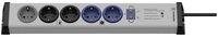 Ehmann Ehmann 0266x00059301 Master/Slave-Steckdosenleiste Silber, Schwarz Sc