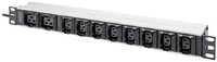 Digitus Netzwerkschrank 1HE Aluminium PDU, Rack Mount, 8 x C13, 2 x C19 16A,...