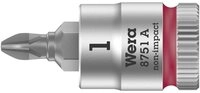 Wera Steckschl&uuml;ssel Wera 8751 A 05003350001 Kreuzschlitz Phillips