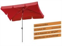 Schneider Schirme Sonnenschirm Schneider Sonnenschirm Locarno rot 180 x 120 cm