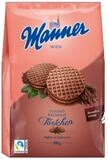 Manner Kekse, Manner T&ouml;rtchen Schoko Brownie Waffeltaler mit Kakaocremef&uuml;llung 400g