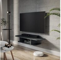 Vicco Lowboard Lorio, Schwarz Beton, 105 x 18.2 cm offene F&auml;cher (1 St)