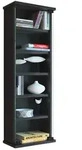 VCM Standregal Holz CD DVD Wandregal Schrank Loposa Glast&uuml;r, 1-tlg.
