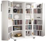 VCM Standregal Holz Schrank CD DVD Regal abschlie&szlig;bar Engalo XL, 1-tlg.