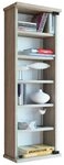 VCM Standregal CD DVD Regal Lona H. 92 x B. 31 x T. 18 cm