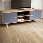 FINEBUY Lowboard FB56088 TV Schrank 150 cm Fernsehkommode Fernsehschrank Eiche...