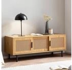 FINEBUY Lowboard FB100342 TV Schrank 120 cm Holz Eiche Fernsehkommode Wiener...