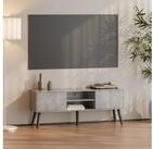 en.casa Lowboard, &raquo;Eskilstuna&laquo; Fernsehtisch 120x29,5x46,5cm Betonoptik