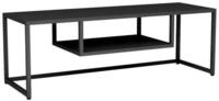 en.casa TV-Regal, &raquo;Isokyr&ouml;&laquo; Metall 120 x 40 x 40 cm Schwarz