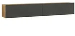 en.casa TV-Schrank &raquo;Lapinlahti&laquo; 180x31,5x29,5cm Eiche rustikal/Anthrazit grau 180