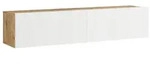 en.casa TV-Schrank &raquo;Lapinlahti&laquo; 140x31,5x29,5cm Eiche rustikal/Wei&szlig; wei&szlig;...