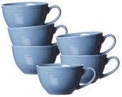 Ritzenhoff & Breker Tasse Levi Kaffeetassen 220 ml 6er Set, 6-tlg., Porzellan