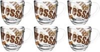 LEONARDO Espressotasse NAPOLI, 6-tlg., Glas, 80 ml, 6-teilig