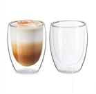 relaxdays Gl&auml;ser-Set Latte Macchiato Gl&auml;ser 350 ml, 2-tlg., Glas, 2er Pack