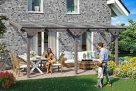 Skanholz Terrassendach Bormio, BxT: 541x400 cm, Bedachung Doppelstegplatten