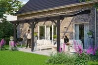 Skanholz Terrassendach Venezia, BxT: 541x289 cm, Bedachung Doppelstegplatten
