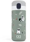 Monbento Trinkflasche Kinder Trinkflasche POP Waschb&auml;r Gr&uuml;n 360ml Edelstahl