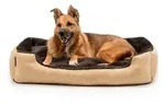 lionto Tierkissen mit herausnehmbarem Wendekissen, 90x70 cm, beige/braun,...