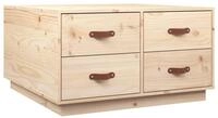 vidaXL Ablagetisch, Couchtisch 80x80x45 cm Massivholz Kiefer