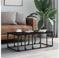 vidaXL Couchtisch vidaXL Couchtisch Schwarz 100x50x35,5 cm Holzwerkstoff