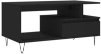 vidaXL Ablagetisch, Couchtisch Schwarz 90x49x45 cm Holzwerkstoff