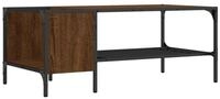 vidaXL Couchtisch Couchtisch mit Regal Braun Eichen-Optik 100x51x40 cm (1-St)