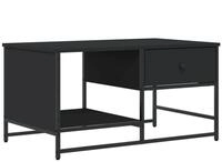 vidaXL Ablagetisch, Couchtisch Schwarz 85,5x51x45 cm Holzwerkstoff