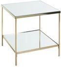 HAKU Beistelltisch Beistelltisch vermessingt - Sofatisch Spiegel - B 45 x H 46 x T 45