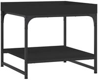 vidaXL Couchtisch Couchtisch Schwarz 49,5x49,5x45 cm Holzwerkstoff (1-St)