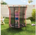 HOMCOM Kindertrampolin mit Sicherheitsnetz, Randabdeckung, Gummiseil, &Oslash; 163.5 cm,