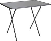 Testrut Campingtisch Scherentisch in Anthrazit, Campingtisch klappbar, 60x63x80 cm