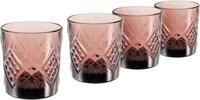 CreaTable Whiskyglas Trinkglas Eugene, 4-tlg., Glas, Gl&auml;ser Set, dekorative