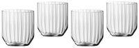 SPIEGELAU Longdrinkglas Spiegelau Linear Whiskyglas 4er Set, Kristallglas