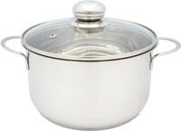 Kr&uuml;ger Fleischtopf Saturn, Edelstahl (1-tlg), Glasdecke f&uuml;r praktisches Sichtkochen
