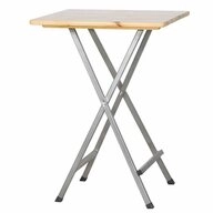 Fun Star Stehtisch Stehtisch 80 x 80cm Kiefernholz eckig klappbar Stahlgestell