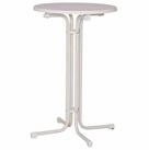 MFG Freizeitm&ouml;bel Gartentisch Stehtisch &Oslash; 85x110 cm, wei&szlig;, klappbar