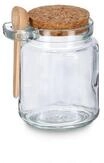 Zeller Present Vorratsglas Vorratsglas m. L&ouml;ffel u. Korkdeckel, Glas / Kork / Holz,