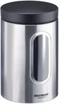 WESTMARK Vorratsdose Vorratsdose mit Fenster 1800 ml, Edelstahl, Silikon,...