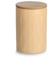Zeller Present Vorratsdose Vorratsdose m. Bambusdeckel, Keramik/Bambus, 720 ml,
