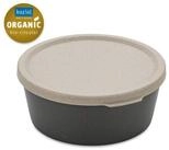 KOZIOL Schale CONNECT BOWL 0,9 mit Deckel 890 ml nature ash grey, ORGANIC
