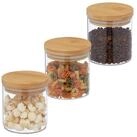 relaxdays Vorratsglas 3er Set Vorratsgl&auml;ser mit Deckel 500 ml, Glas