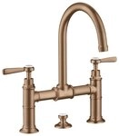 hansgrohe Waschtischarmatur Axor Montreux 220 2-Griff mit Hebelgriff mit