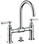 hansgrohe Waschtischarmatur Axor Montreux 220 2-Griff mit Hebelgriff mit