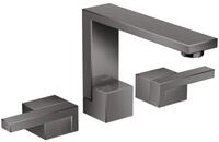 hansgrohe Waschtischarmatur Axor Edge 130 3-Loch mit Push-Open Ablaufgarnitur -