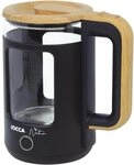 Jocca Wasserkocher JOCCA Elektrischer Wasserkocher 1,8L, Nature-Line Schwarz,...