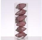 MARELIDA Christbaumschmuck Weihnachtsbaumschmuck Tannenzapfen bruchfest glitzernd H: