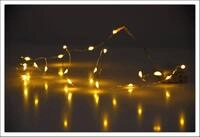 Spetebo Lichterkette LED Micro Lichterkette 40 LED - ca. 220 cm L&auml;nge,...