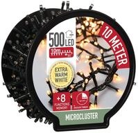Spetebo Lichterkette Lichterkette auf Trommel - 500 Micro Cluster LED,...