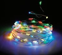 Spetebo Lichterkette Lichterkette Draht 160 LED - bunt / multi, 160-flammig,...