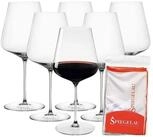 SPIEGELAU Rotweinglas Definition Bordeauxgl&auml;ser + Poliertuch 750 ml, 6-tlg.,...
